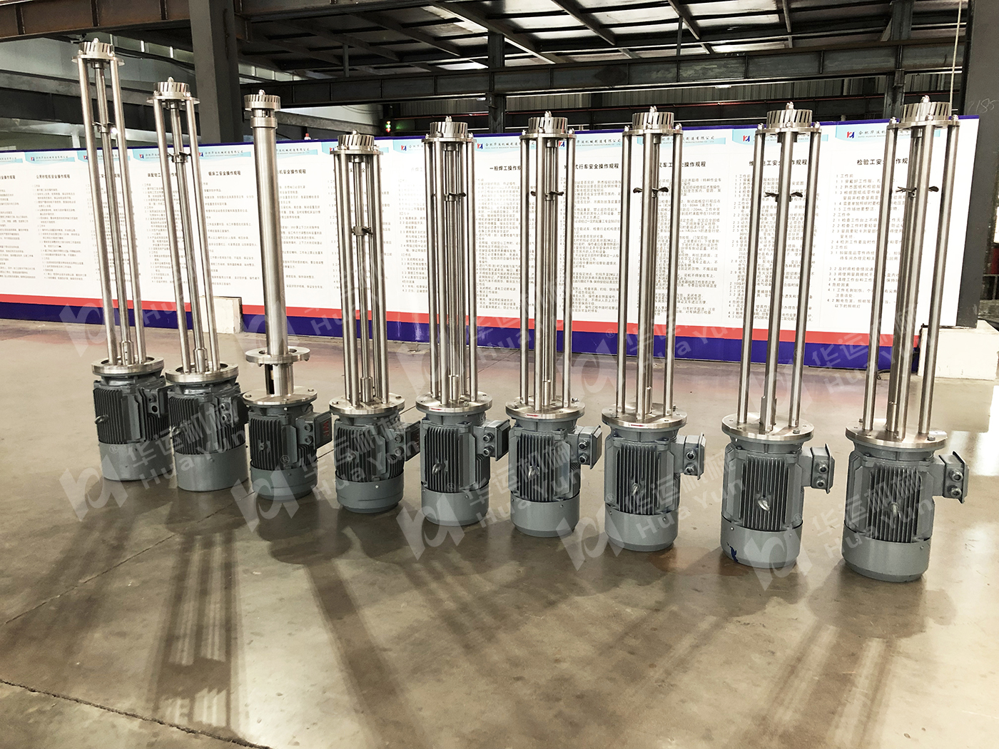 為某公司制造的一批軟管泵等待發貨