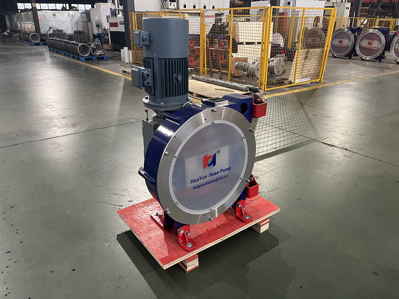 華運機(jī)械出口美國軟管泵制造完成，中國智造叩響北美市場大門